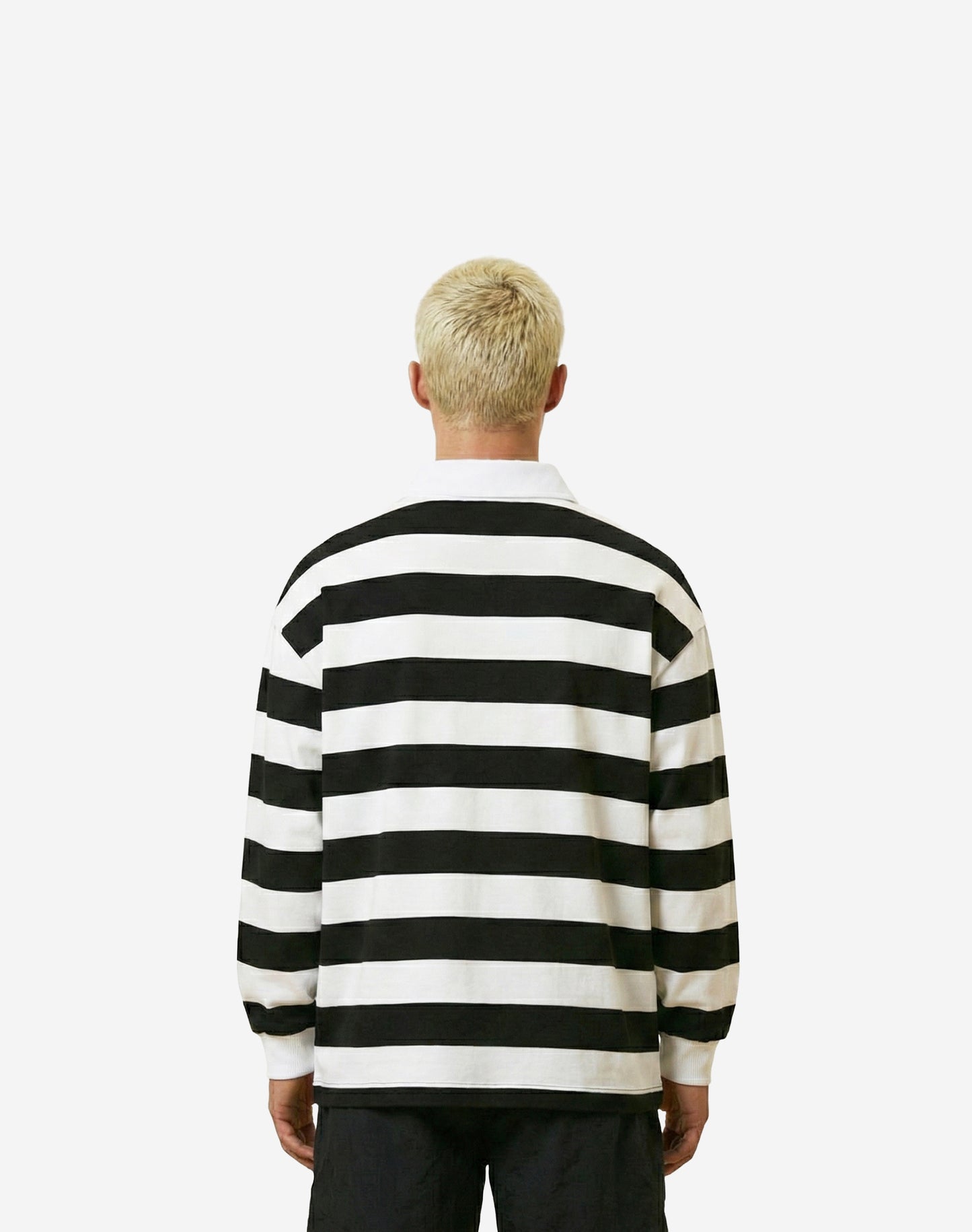 RELAXED FIT ZEBRA POLO SWEATSHIRT