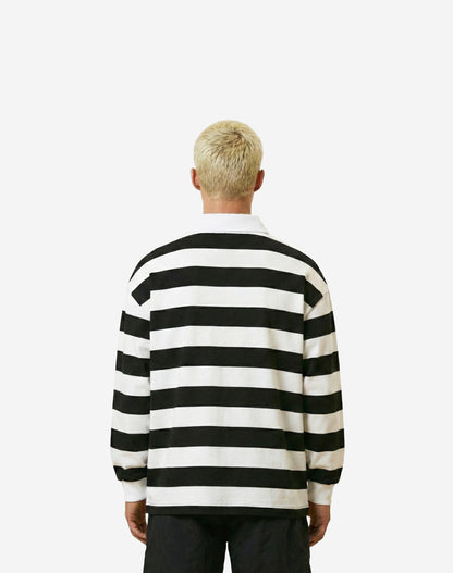 RELAXED FIT ZEBRA POLO SWEATSHIRT