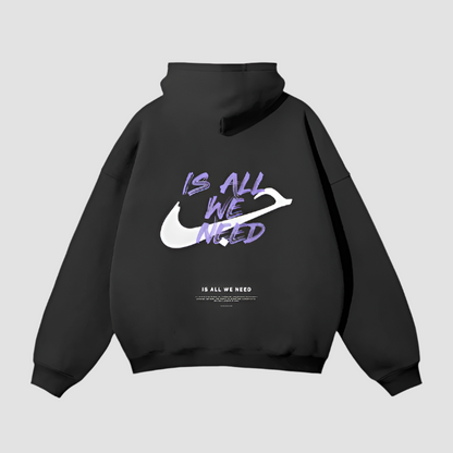 OFFDADA HUB'LOVE IS ALL WE NEED - HEAVYWEIGHT OVERSIZED HOODIE