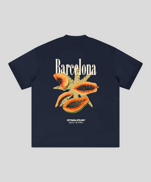 BARCELONA TEE IN NAVY BLUE