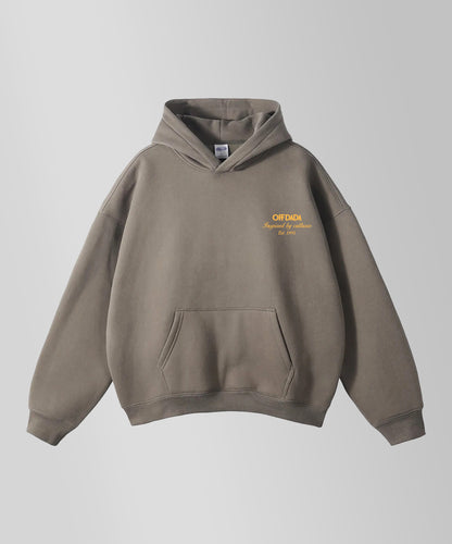 FAR WEST CLUB HEAVY HOODIE IN GRAY