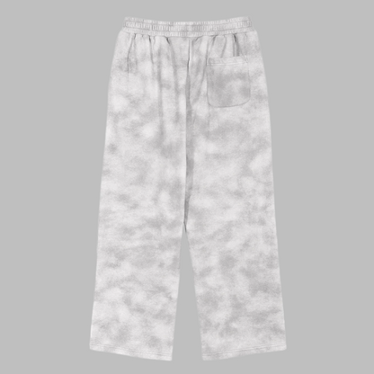 OFFDADA CAMO Fleece Sweatpants IN FLOWER GRAY