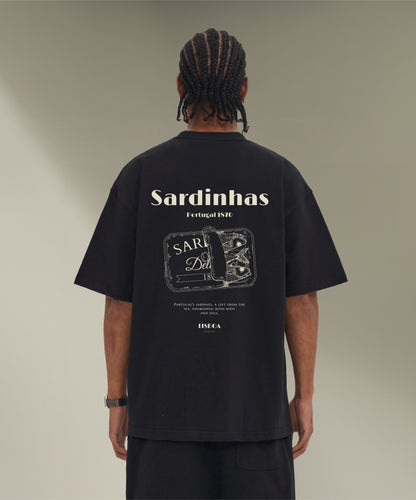 Sardinhas de Portugal - Oversize Heavy T-shirt Black