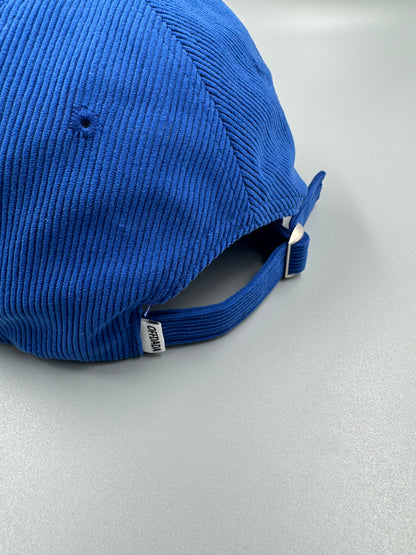 LIMITED HUBBxLOVE CAP IN ROYAL BLUE CORDUROY