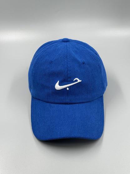 LIMITED HUBBxLOVE CAP IN ROYAL BLUE CORDUROY