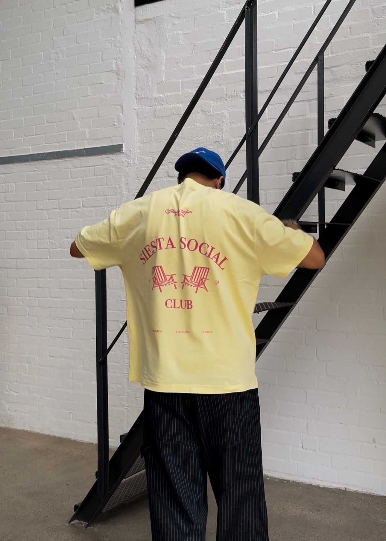 SIESTA SOCIAL CLUB TEE BUTTER YELLOW