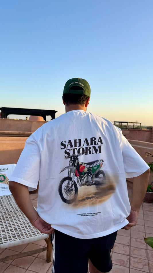 SAHARA DESERT TEE BOXY FIT WHITE