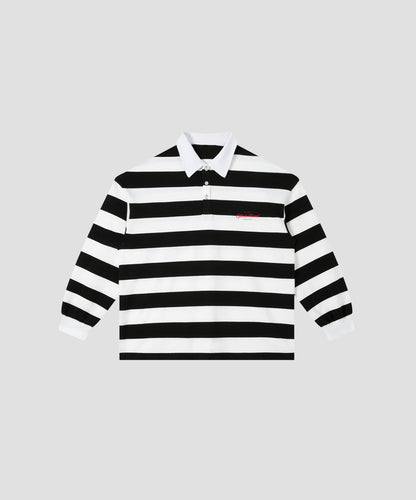RELAXED FIT ZEBRA POLO SWEATSHIRT