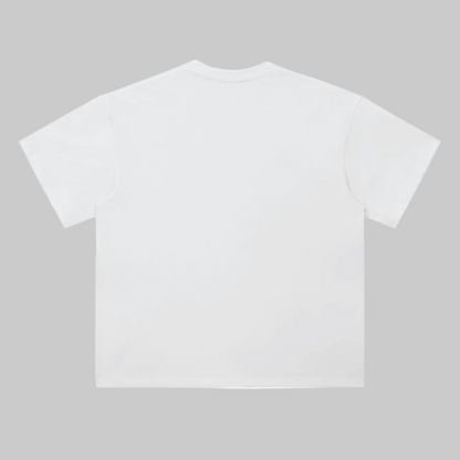 HUBB LOVE ARABIC LEO TEE IN WHITE