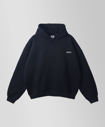 AIN'T HERE FOR DRAMA - LOOSE OVERSIZED HOODIE IN BLACK - OFFDADA BRAND