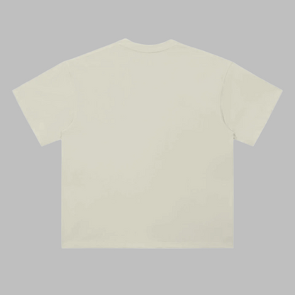 HUBB LOVE ARABIC LEO TEE IN MILK APRICOT