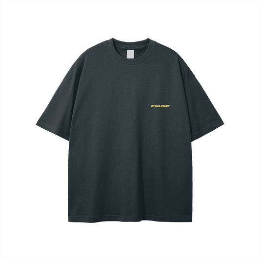 SIESTA SOCIAL CLUB TEE IN DARK GRAY