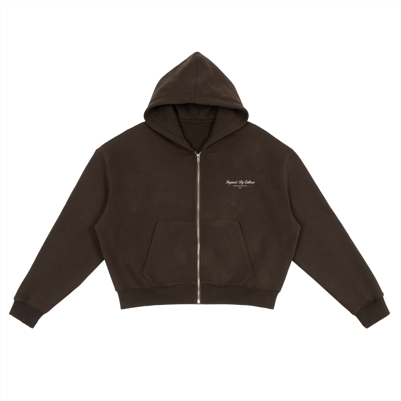 OFFDADA WARM BOXY ZIPPER HOODIE