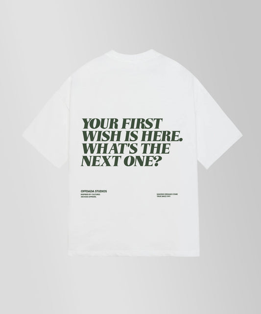 FIRST WISH TEE WHITE - OFFDADA BRAND