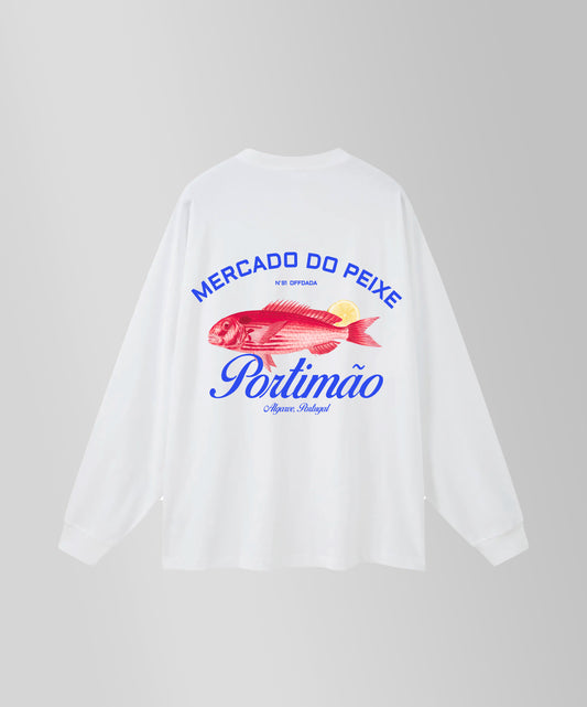 PORTIMÃO PORTUGAL LOOSE LONG SLEEVE SHIRT WHITE