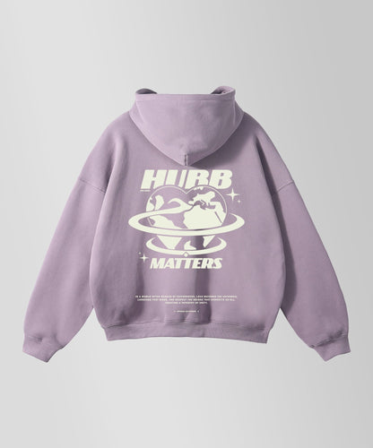 HUBB UNIVERSAL HEAVY HOODIE DARK PURPLE - OFFDADA BRAND