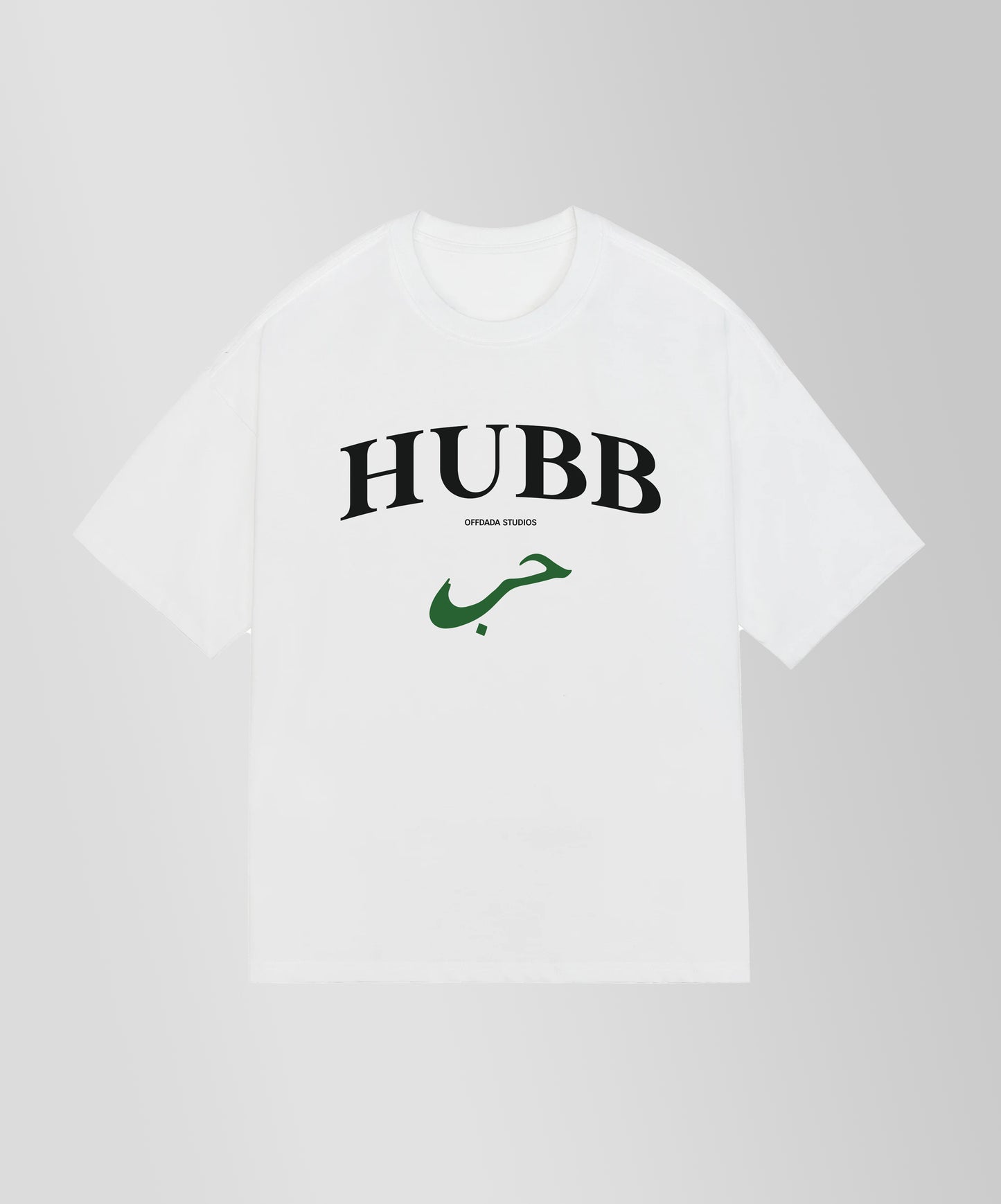 OFFDADA HUBB STUDIOS FRONT PRINT TEE WHITE