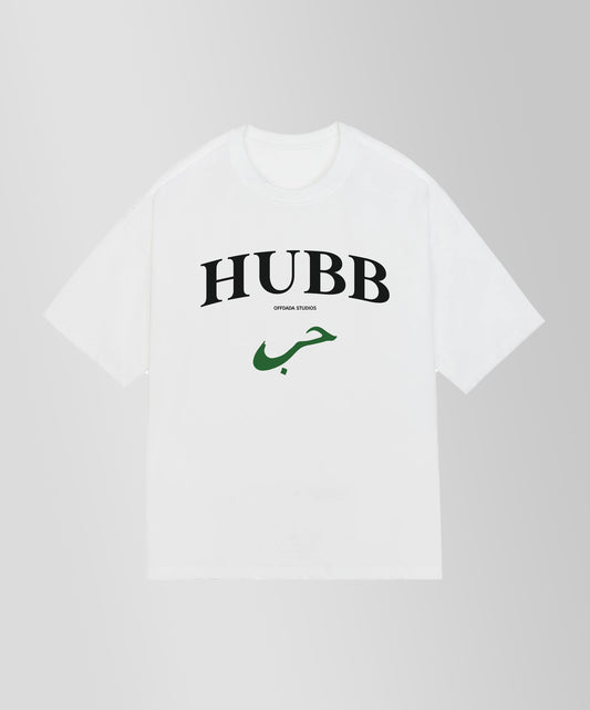 OFFDADA HUBB STUDIOS FRONT PRINT TEE WHITE