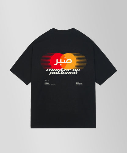 SABR MASTER OF PATIENCE 280GSM T-SHIRT IN BLACK