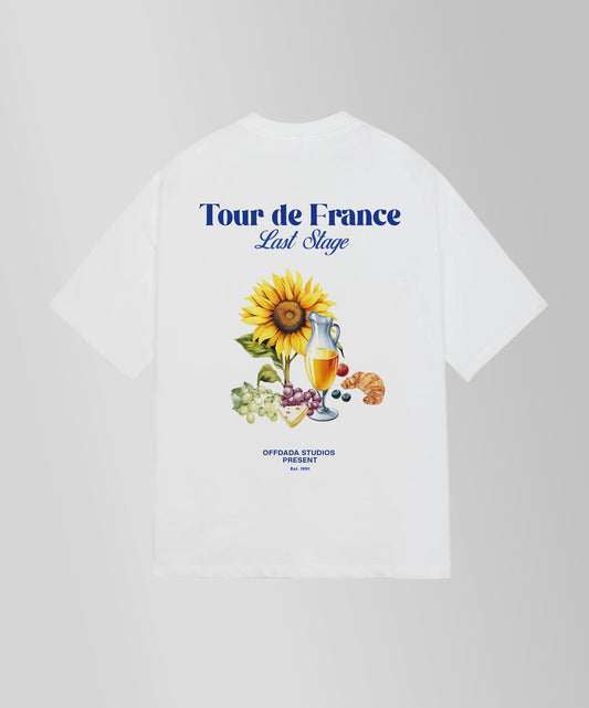 TOUR DE FRANCE TEE WHITE 290 GSM