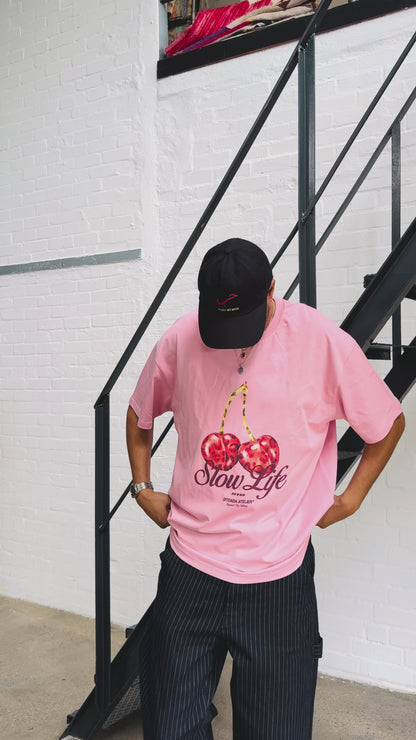 SLOW LIFE TEE PINK