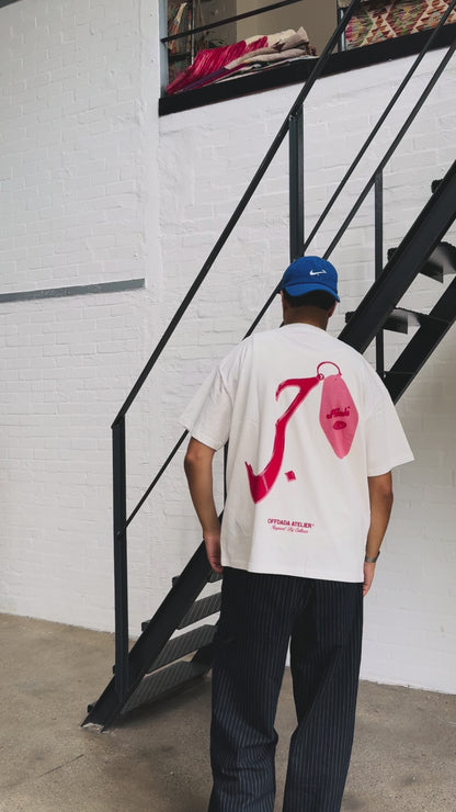 LOVE HUBB KEY TEE IN WHITE