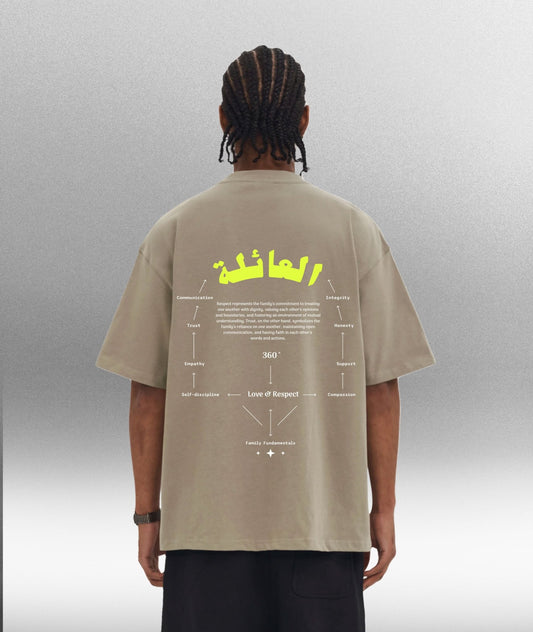 AL'AELA - Oversize 280gsm unisex T-Shirt in Americano - Offdada Store