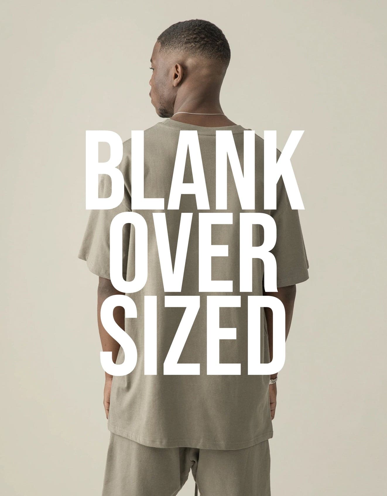 BLANK Unisex Oversized T-shirt in Camel, Characoal gray & Black - Offdada Store